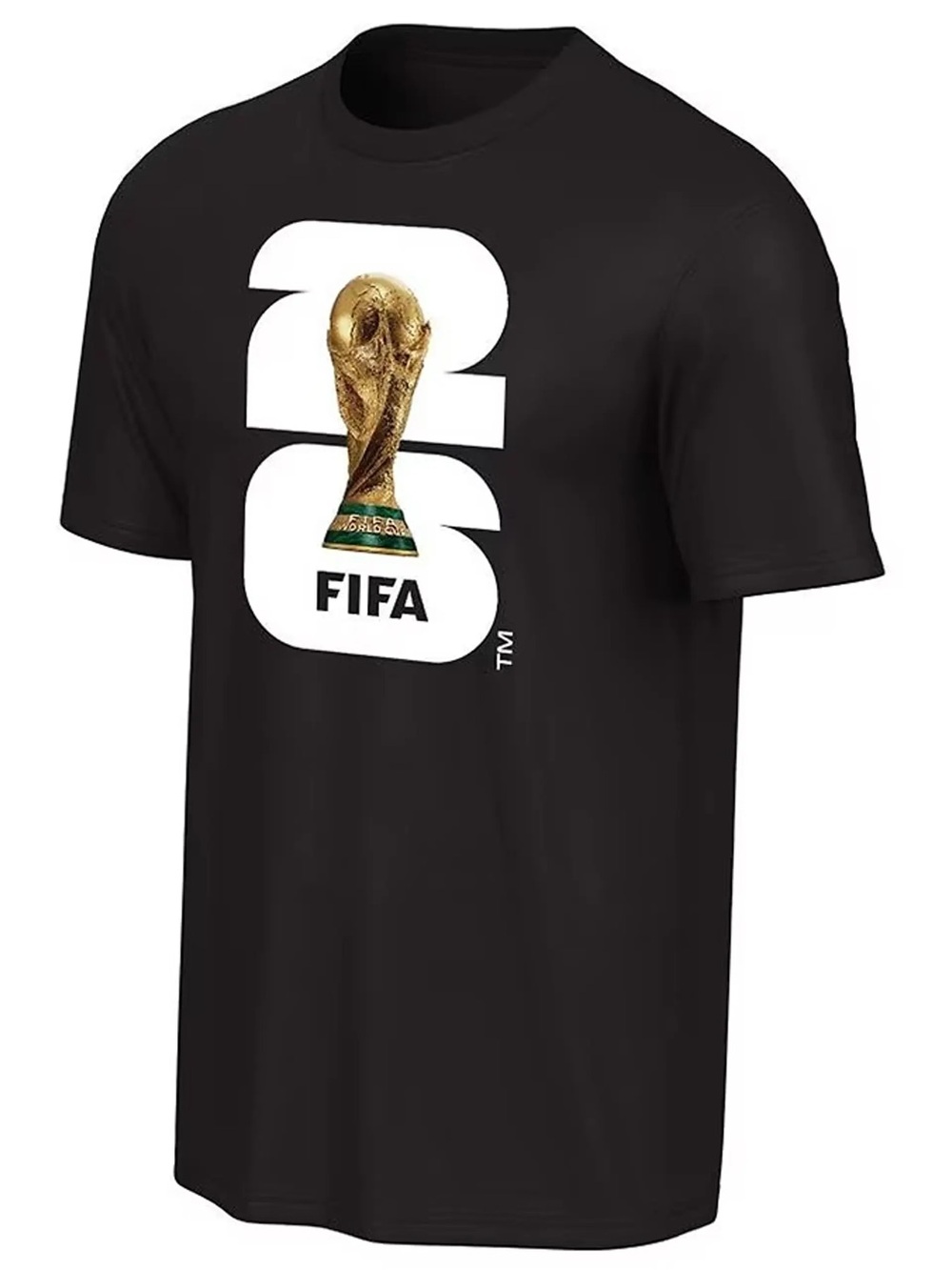 Black Unisex FIFA World Cup Trophy Collectible Graphic Tee Multiple Sizes NWT